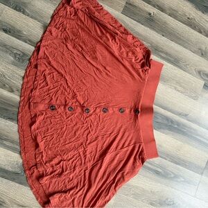 Torrid Orange Button-Front Skirt
